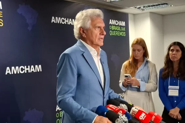 Ronaldo Caiado participa de evento da Amcham Brasil em SP - Metrópoles