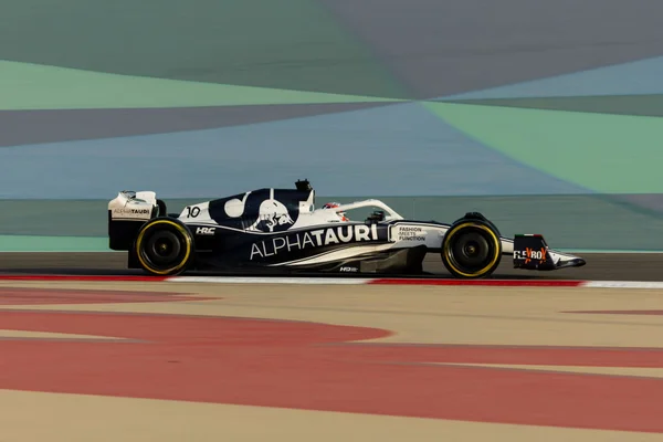 Pierre Gasly, piloto francês da Alpha Tauri, fez a volta nos testes realizados em Bahrein, local onde terá início a temporada da Fórmula 1