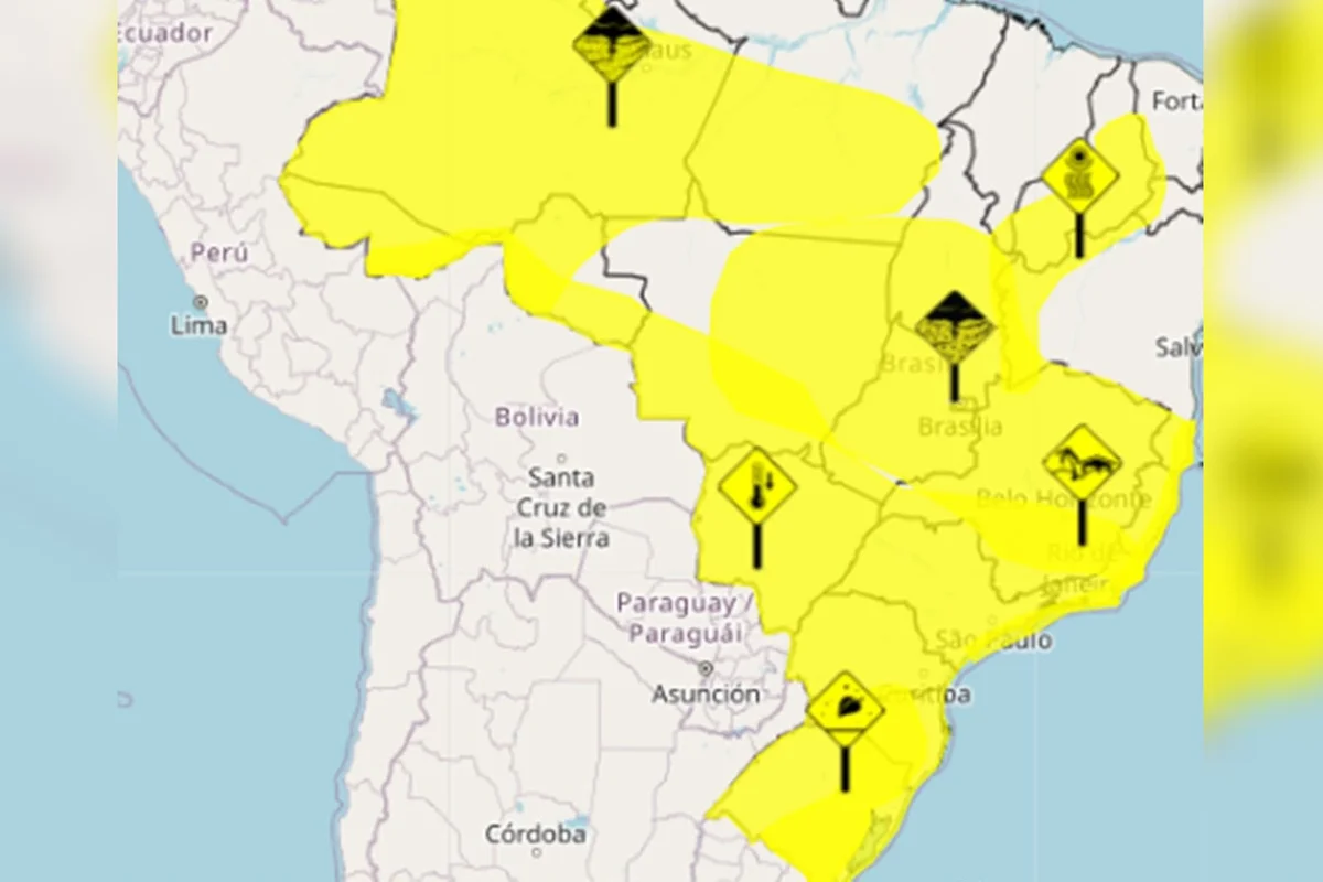 Clima: chuvas, ventos e baixa umidade atingem regiões do país neste 7/9