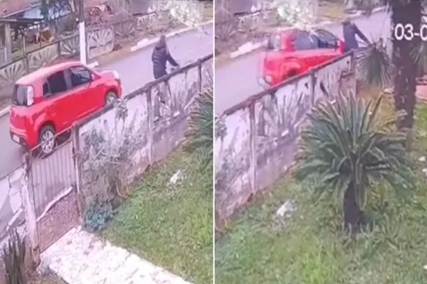 Imagem colorida, homem atropela ex-companheira em Santa Catarina - Metrópoles
