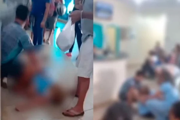 Imagem colorida, Mulher aguarda atendimento na UPA, desmaia e fica horas no chão- Metrópoles