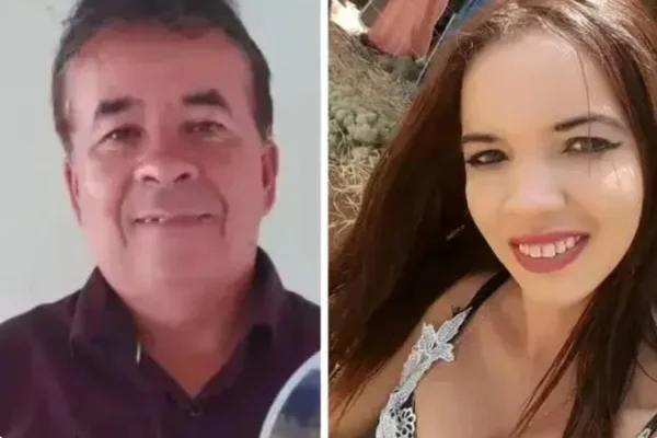 Imagem colorida do vereador bahiano acusado de feminicídio e da mulher desaparecida - Metrópoles