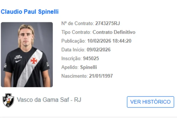 Vasco inscreve reforço no BID e vai com força total no Brasileirão