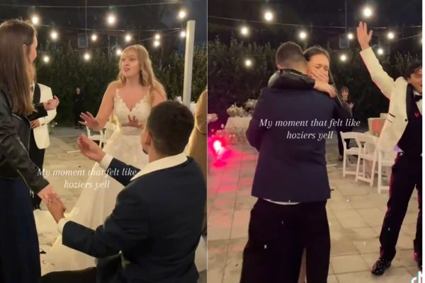 Homem é criticado após fazer pedido de noivado em casamento de amigos
