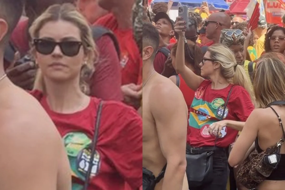 Alanis Guillen no ato pró-Lula no Rio de Janeiro (RJ) Alanis Guillen no ato pró-Lula no Rio de Janeiro (RJ)