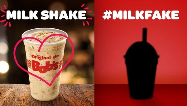 Bob’s chama o milk-shake do McDonald’s de “milkfake”