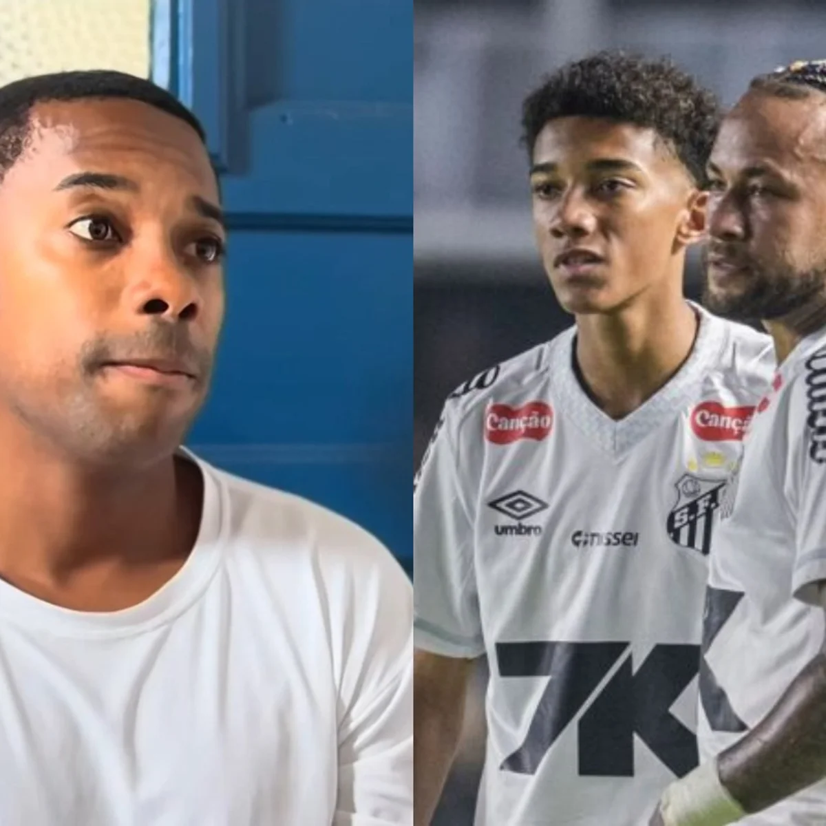 Saiba a reação de Robinho após a agressão de Neymar contra o filho