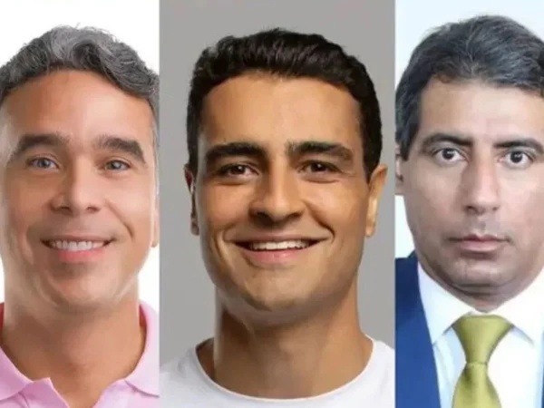 Foto colorida dos candidatos JHC, Rafael e Lobão eleições 2024 Maceió - Metrópoles