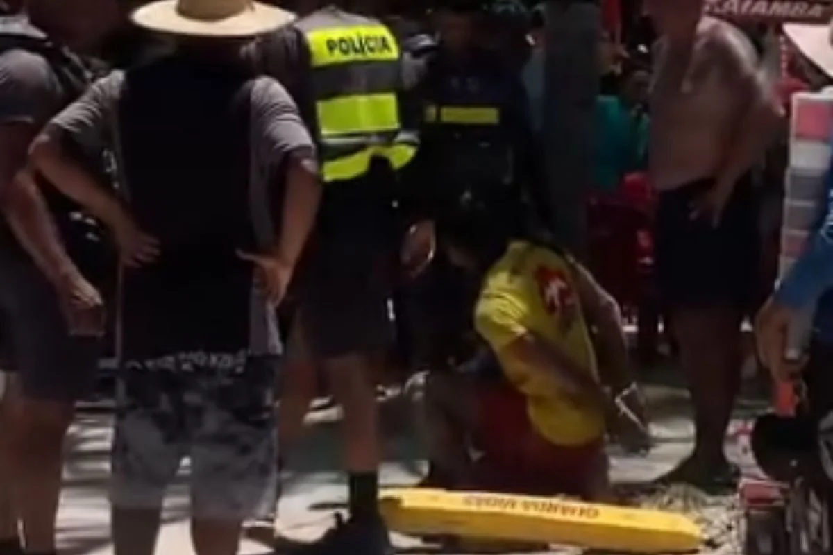 Salva-vida temporário foi algemado durante a confusão Salva-vida temporário foi algemado durante a confusão