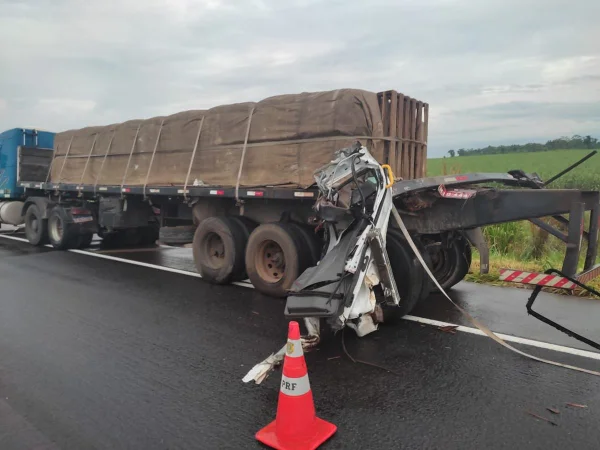 imagem colorida acidente ambulancia caminhao goias