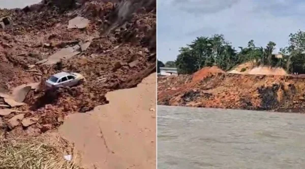 Imagem colorida de Desabamento em Manaus