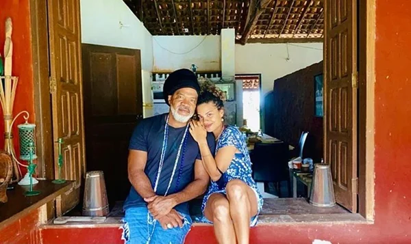 Carlinhos Brown e a filha Clara Buarque