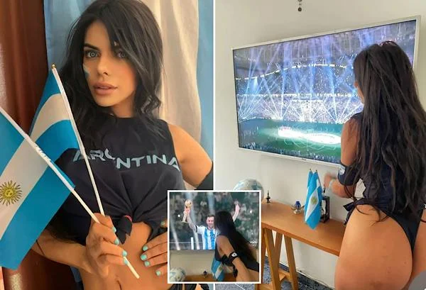Modelo foi bloqueada no Instagram por causa de Messi e da Argentina