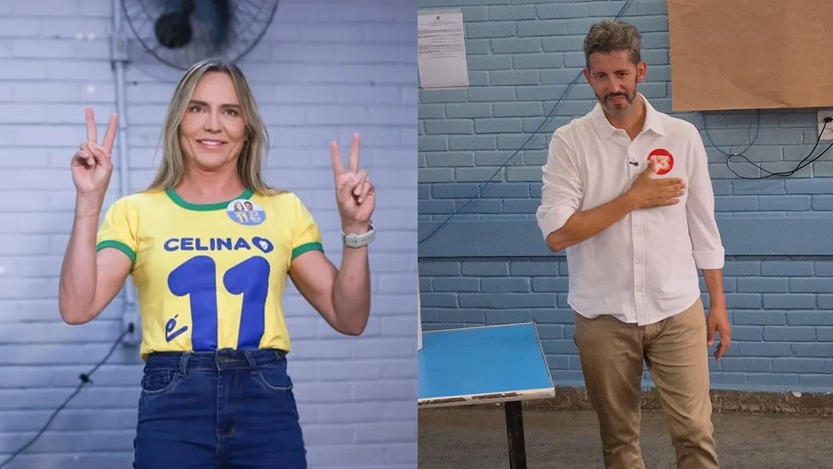 Celina e Grass votam e aguardam apuração dos votos para o GDF