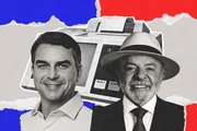 Flávio Bolsonaro e Lula Flávio Bolsonaro e Lula