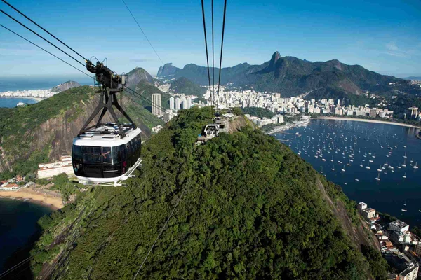 Como será a tirolesa que ligará os morros do Pão de Açúcar e da Urca
