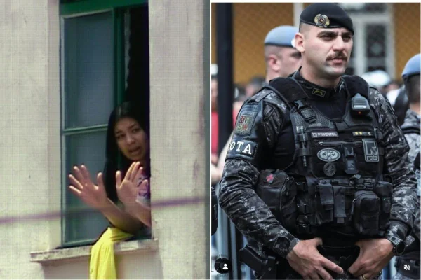 Montagem colorida de Eloá Pimentel (à esquerda) e Ronickson Pimentel (à direita)