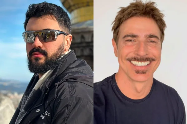 Montagem Jaderson Lopez e Reynaldo Gianecchini - Metrópoles
