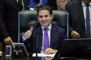 O presidente da Câmara, Hugo Motta