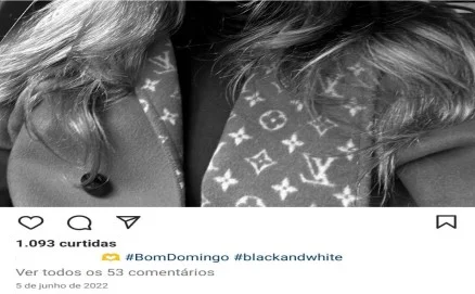 Prints da rede social da influenciadora usados pela juíza no processo Prints da rede social da influenciadora usados pela juíza no processo