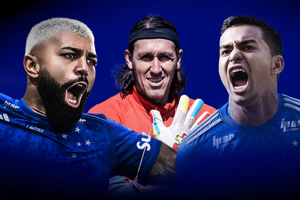 Gabriel Barbosa, Cassio e Dudu do cruzeiro