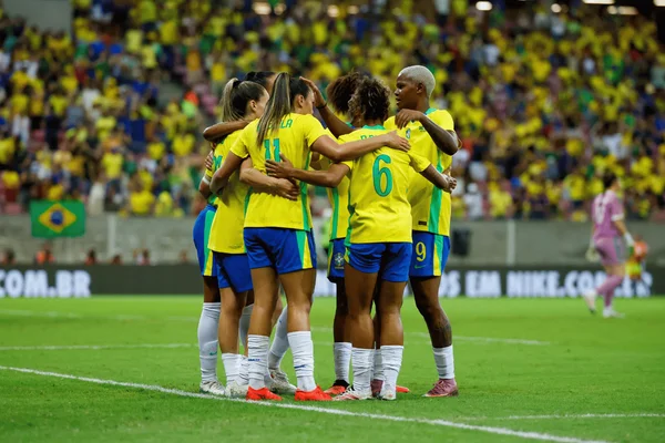 Seleção Brasileira Feminina em amistoso diante da Argentina