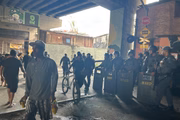 Policiais na Favela do Moinho