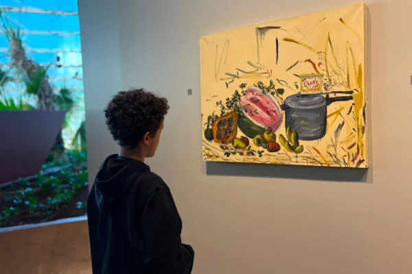 Visita escolar leva alunos do CEM 404 à Constelações Contemporâneas - destaque galeria