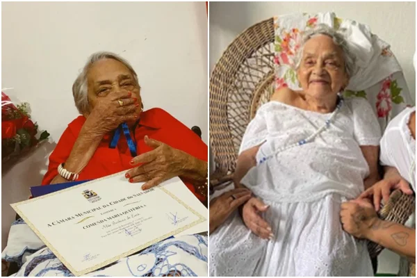 Elza Bahia de Araújo, uma das mais antigas lideranças do candomblé no Brasil, conhecido como a ialorixá (mãe de santo) do Ilê Axé Omi Ewá - Metrópoles