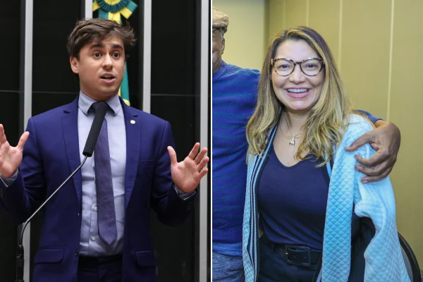 Nikolas Ferreira e Janja da Silva