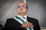 Ibaneis durante a posse em 2018