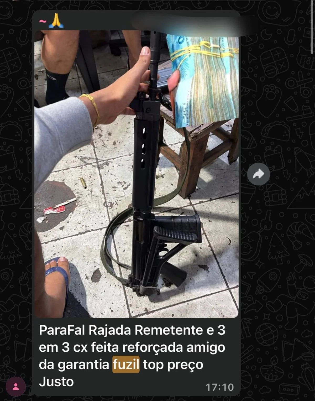 “Garantia e preço top”: CV e TCP fazem feirão de fuzis em grupo de zap - imagem 1 “Garantia e preço top”: CV e TCP fazem feirão de fuzis em grupo de zap - imagem 1