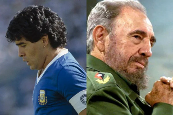 Maradona morreu no mesmo dia que Fidel Castro, um de seus grandes amigos