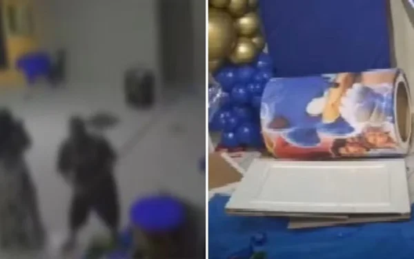 imagem colorida briga festa infantil goias