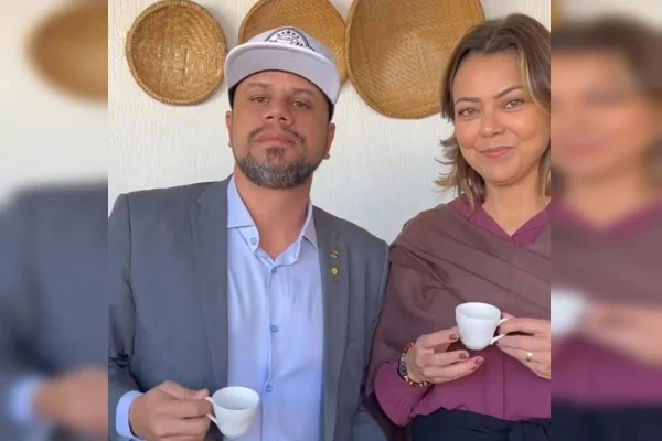 Deputado distrital Max Maciel e senadora Leila Barros
