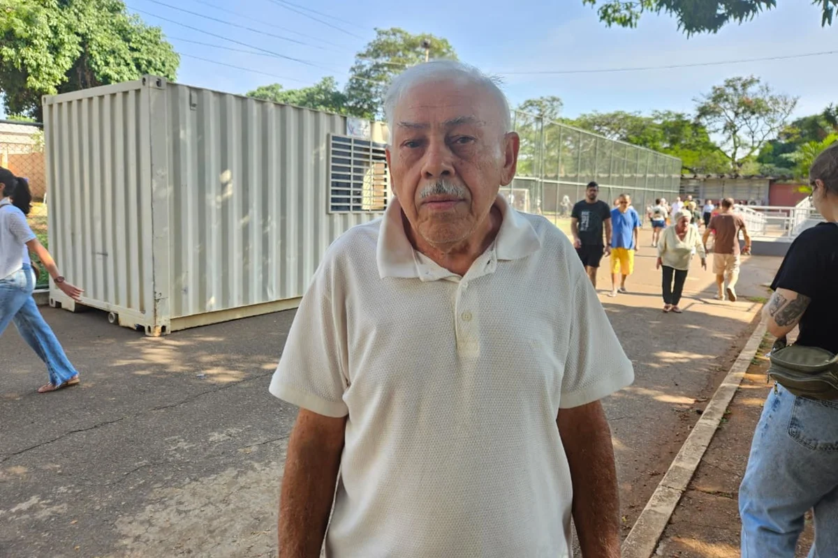 O eleitor Lorival Dias de Oliveira, 83 anos O eleitor Lorival Dias de Oliveira, 83 anos