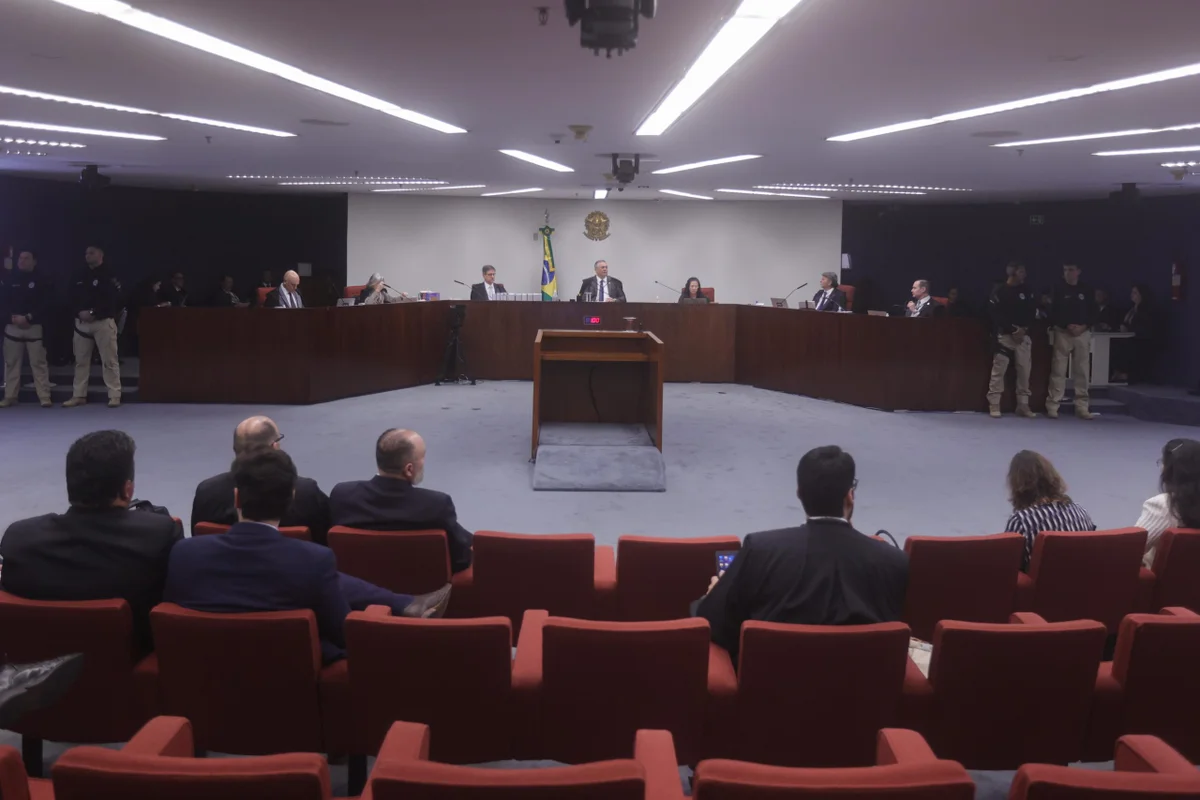imagem colorida da Primeira Turma do STF