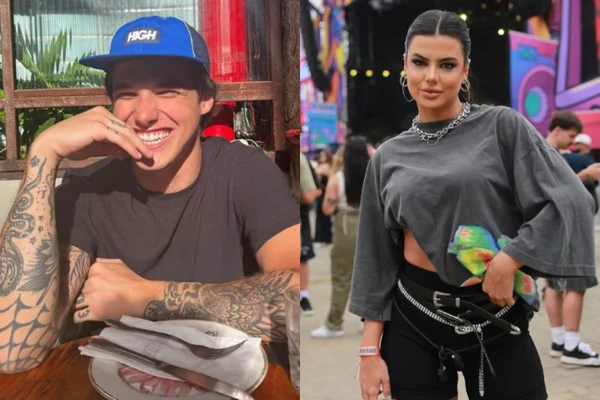 Fotos: Gabriel Fop e Mayara Cardoso são flagrados aos beijos em evento