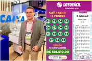 Alessandro Montenegro, Rei do Bolão rcebendo prêmio da Mega-Sena na Caixa e bilhete premiado da Lotofacil Alessandro Montenegro, Rei do Bolão rcebendo prêmio da Mega-Sena na Caixa e bilhete premiado da Lotofacil