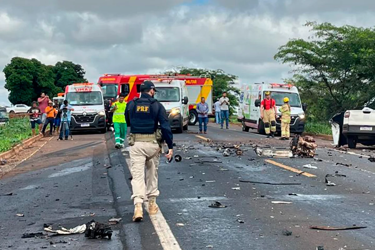Acidente na BR-452, em Rio Verde (GO)