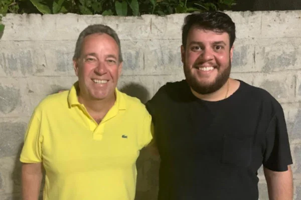 O presidente da Alepe, Álvaro Porto (PSDB), e o filho Alvinho Porto
