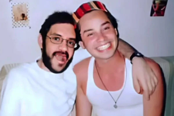 Foto colorida de Renato Russo e Maurício Branco - Metrópoles