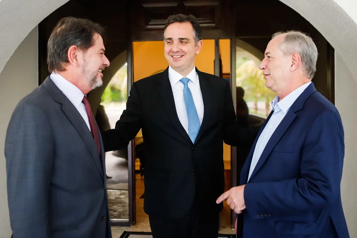 Cid Gomes, Rodrigo Pacheco e Ciro Gomes Cid Gomes, Rodrigo Pacheco e Ciro Gomes