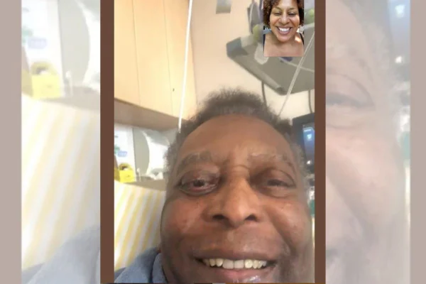 Kely Nascimento e o Rei Pelé