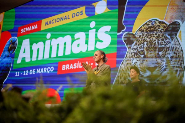 Ministra do Meio Ambiente Marina Silva no evento da Semana Nacional dos Animais