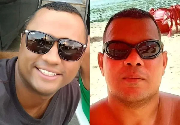 Montagem com fotos coloridas de policiais mortos em ocorrência em Camaragibe em Pernambuco - Metrópoles
