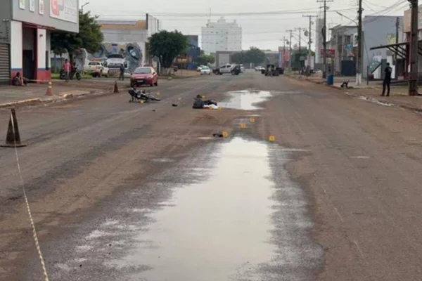 Imagem colorida de acidente em Mato Grosso