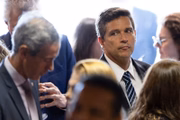Roberto Campos Neto durante a posse de Flávio Dino como ministro do STF