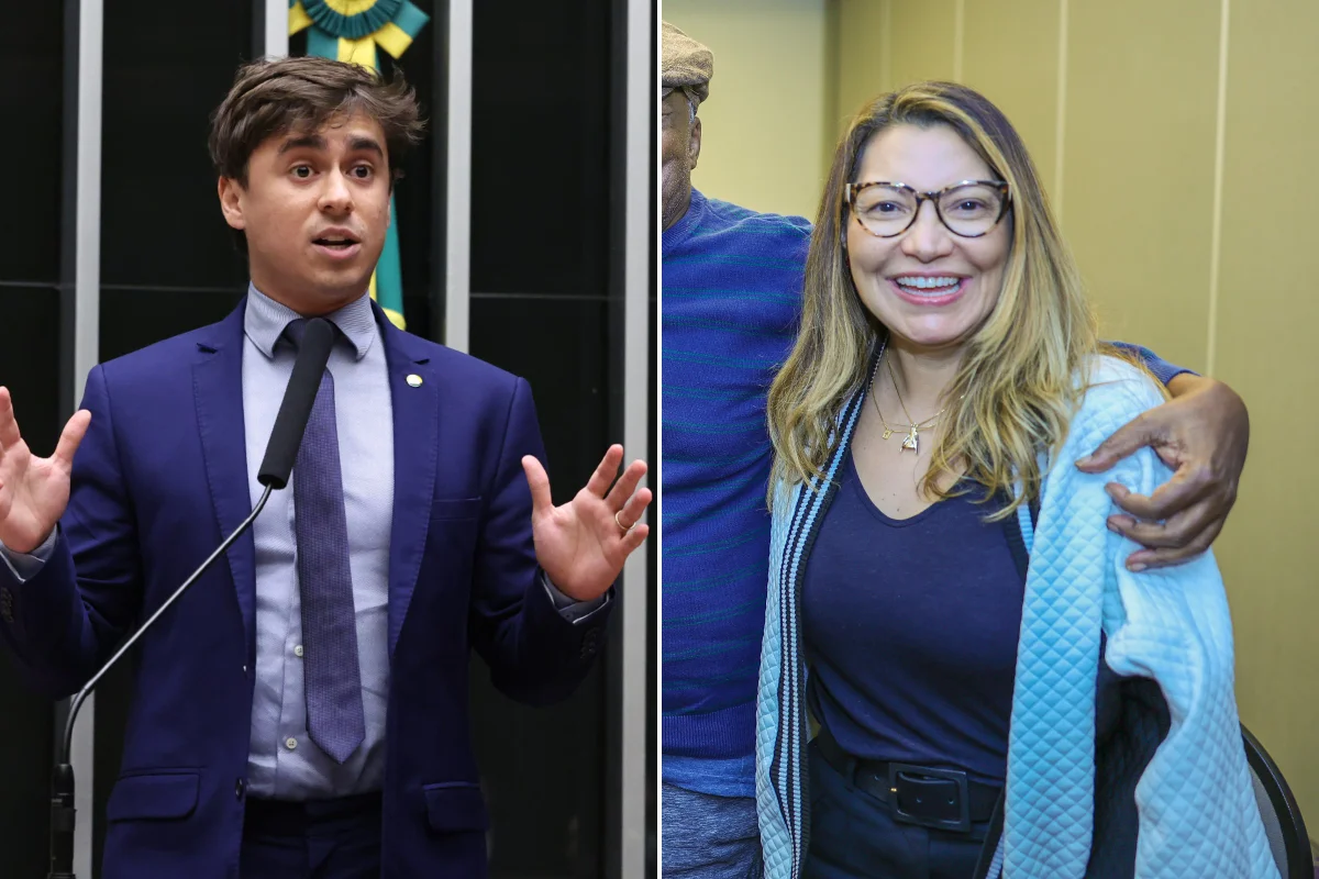 Nikolas Ferreira e Janja da Silva