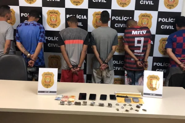Cinco pessoas são detidas em ação contra o tráfico no DF
